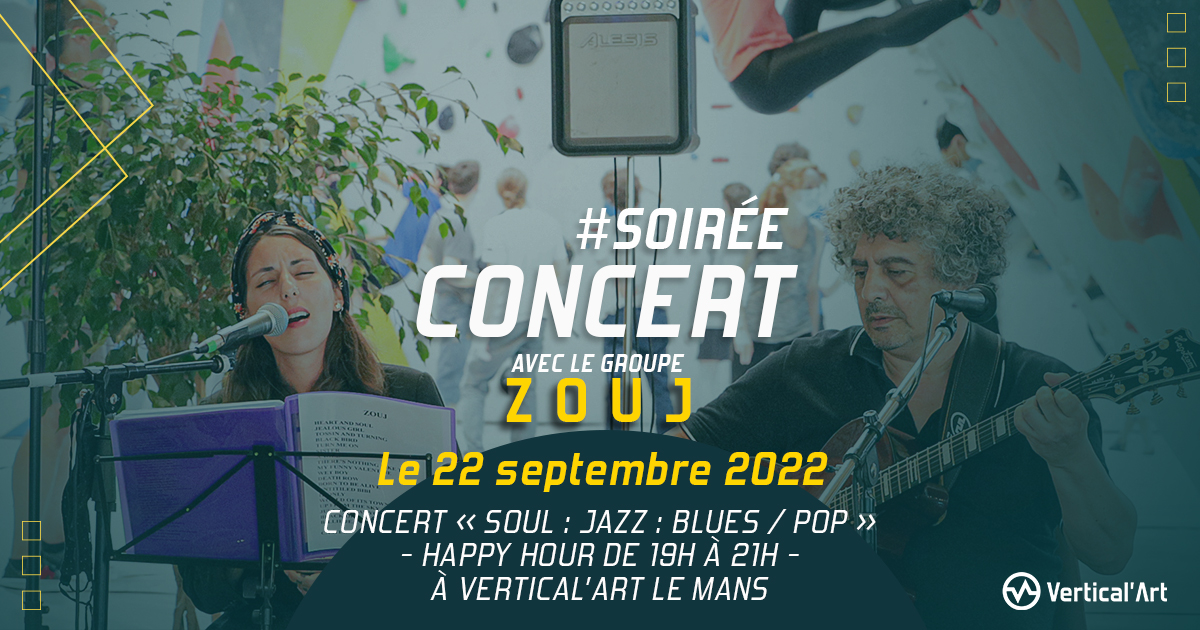 concert Zouj VA Le Mans jeudi 22 septembre 2022