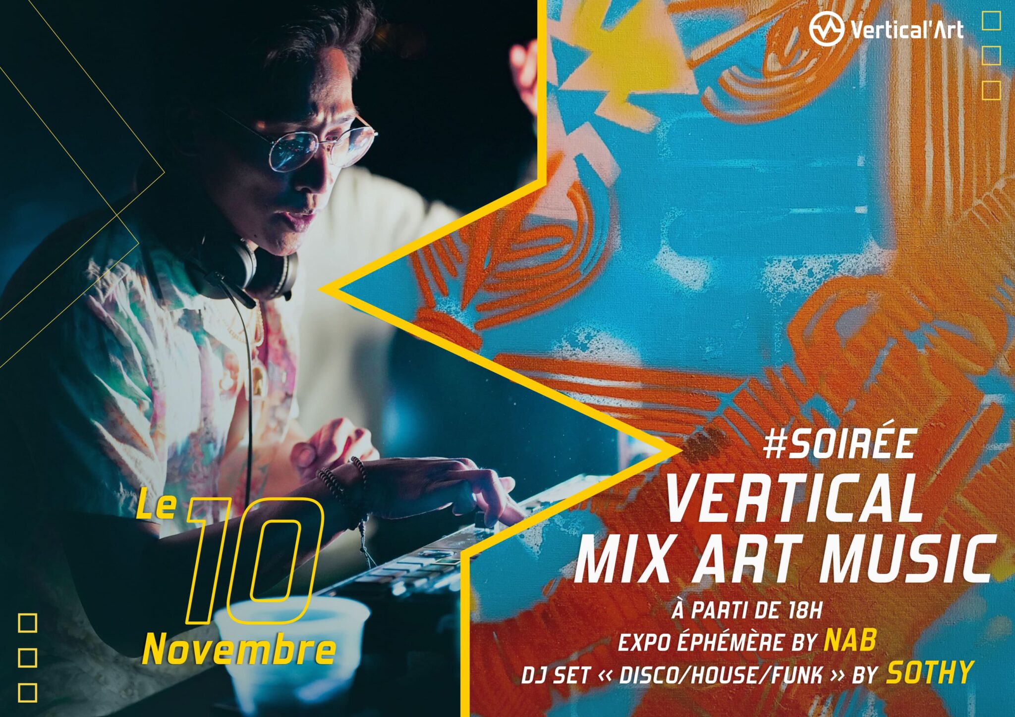 Vertical'Art Mix Art Music VA Le Mans 10 novembre 2022 Sophy + Namboua Sossou