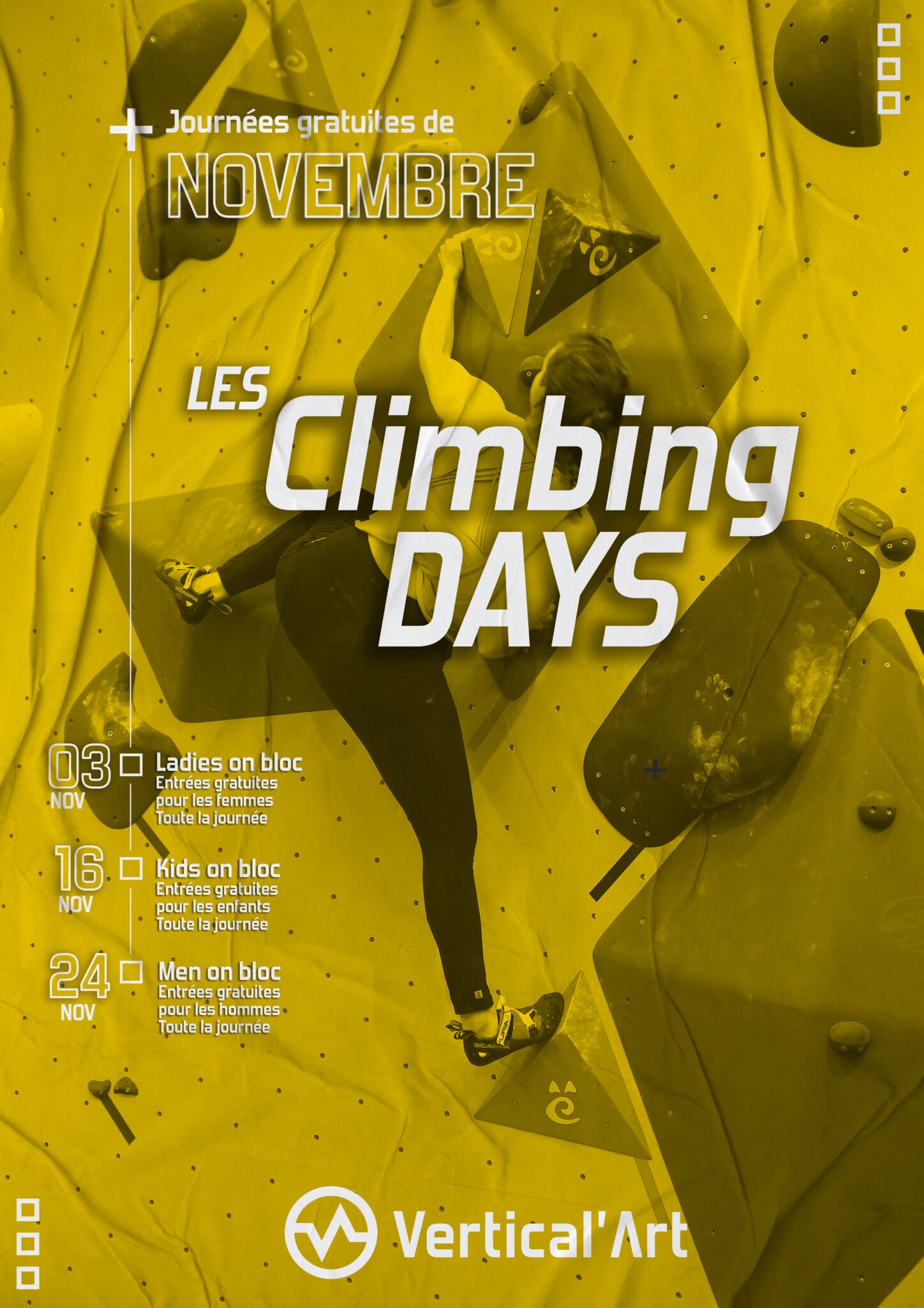 Climbing days à Vertical'Art Le Mans Novembre 2022
