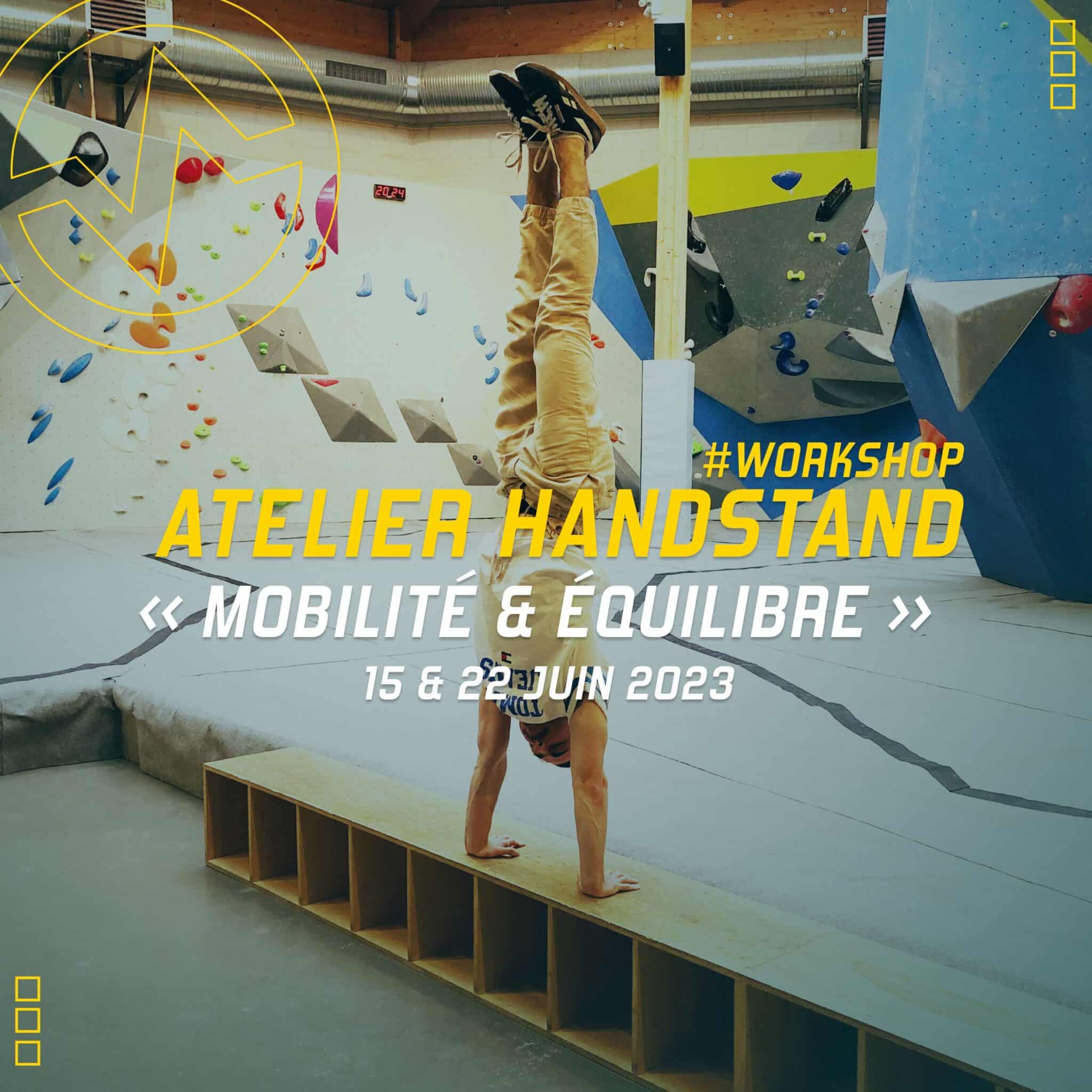 Atelier Handstandà Vertical'Art Le Mans les jeudis 15 et 22 juin