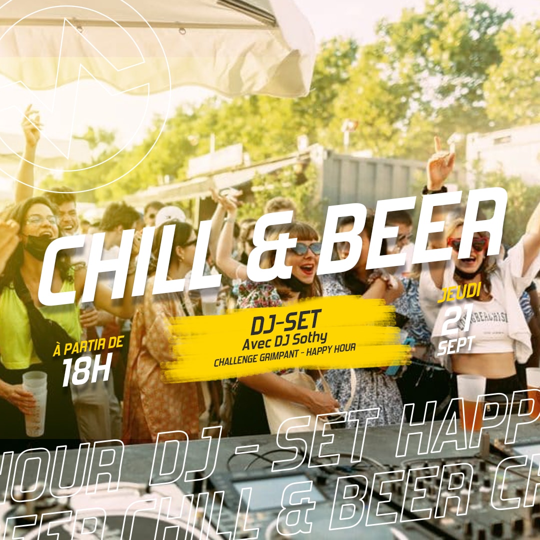 Chill & Beer à Vertical'Art Le Mans jeudi 21 septembre