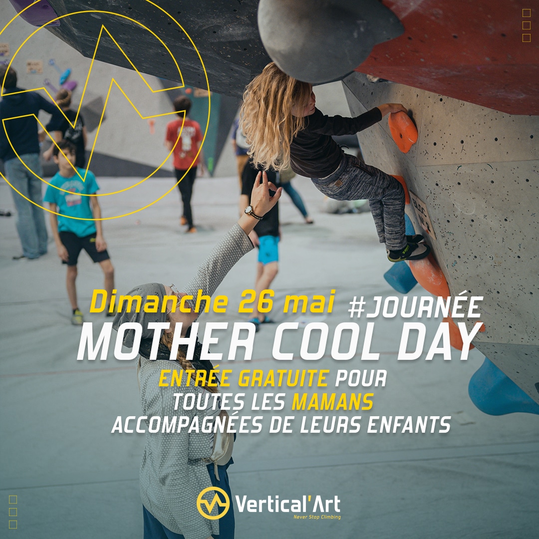 Fête des mères à Vertical'Art Le Mans, escalade gratuite pour les mamans dimanche 26 mai