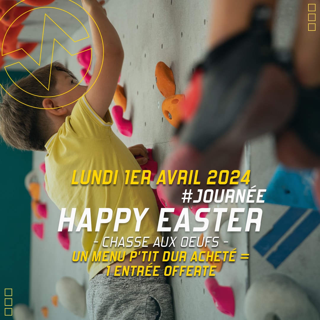 Chasse aux œufs de Pâques à Vertical'Art Le Mans lundi 1er avril