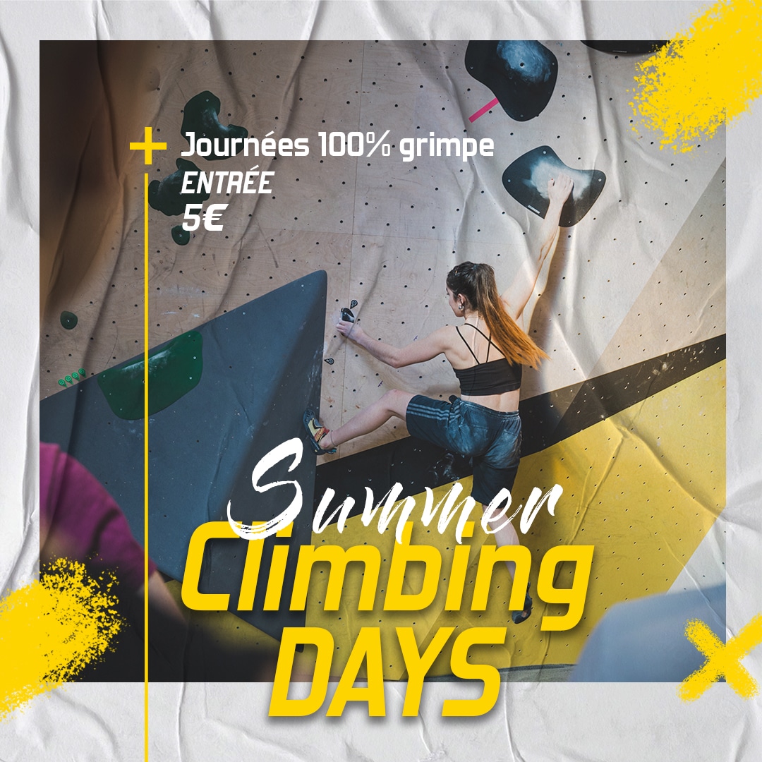 Summer Climbing Days à Vertical’Art Le Mans, escalade à 5€ pour tous en juillet 2024