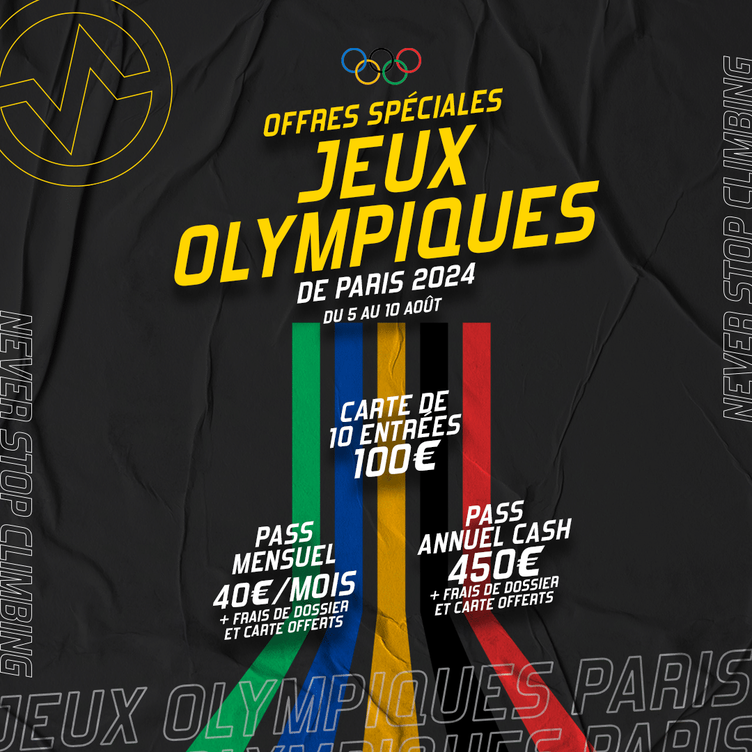 Offres spéciales Jeux Olympiques à Vertical’Art Le Mans du 5 a...