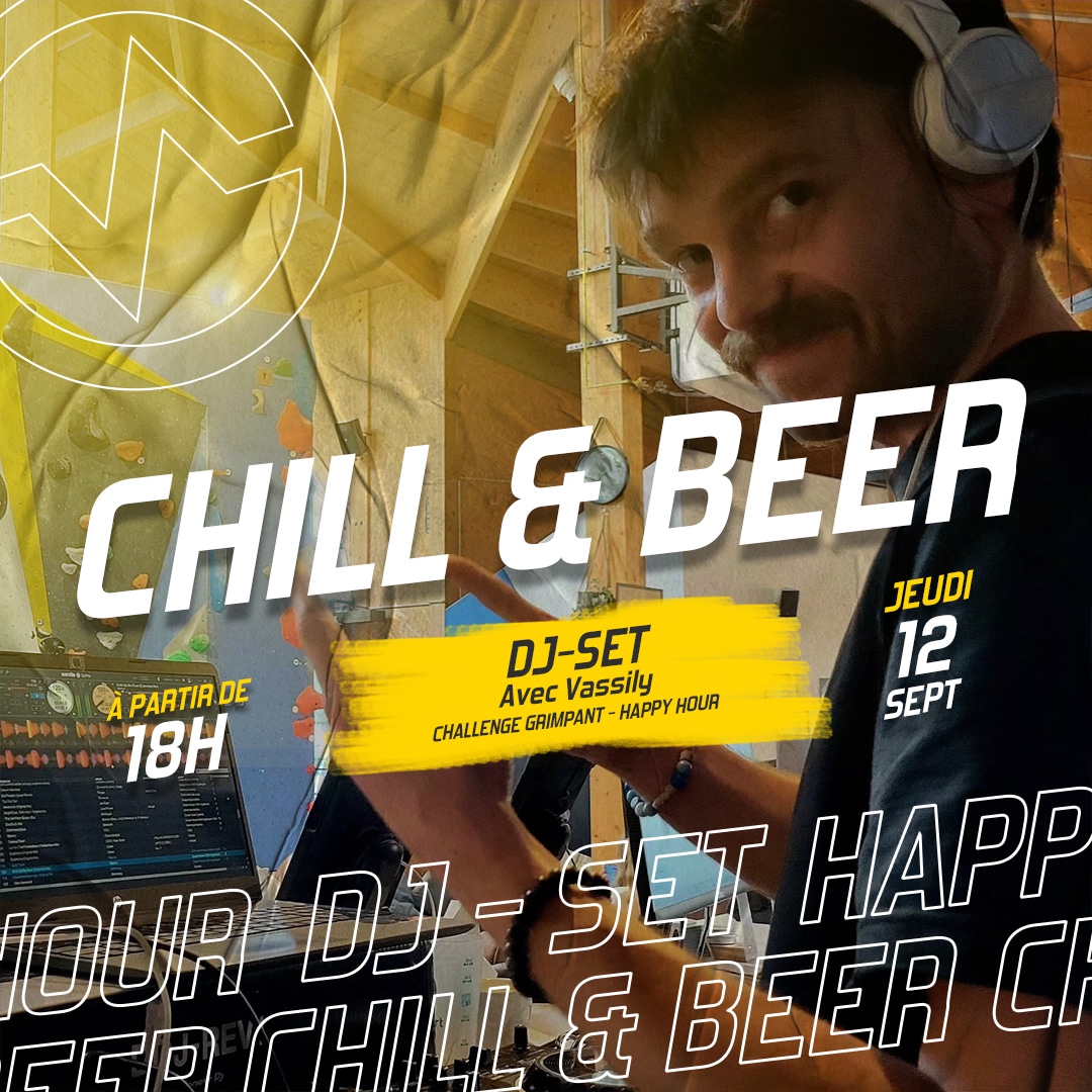 CHILL & BEER LE JEUDI 12 SEPTEMBRE À VERTICAL’ART LE MANS