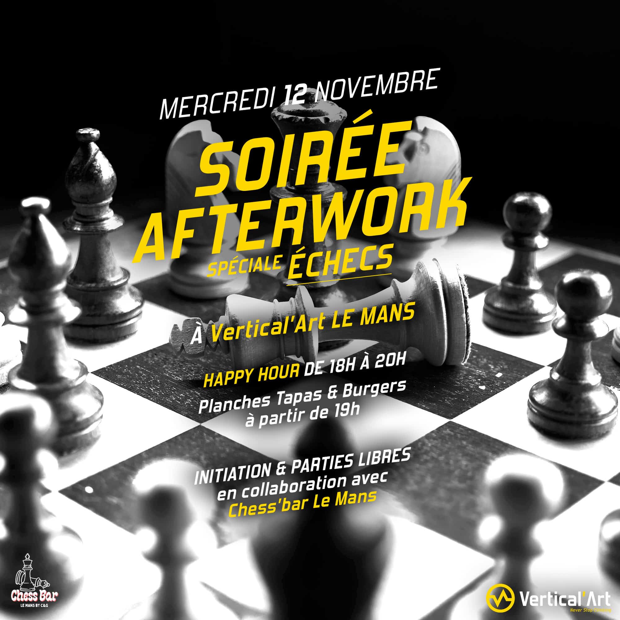 SOIREE AFTERWORK ECHECS - Le Mans - INSTA