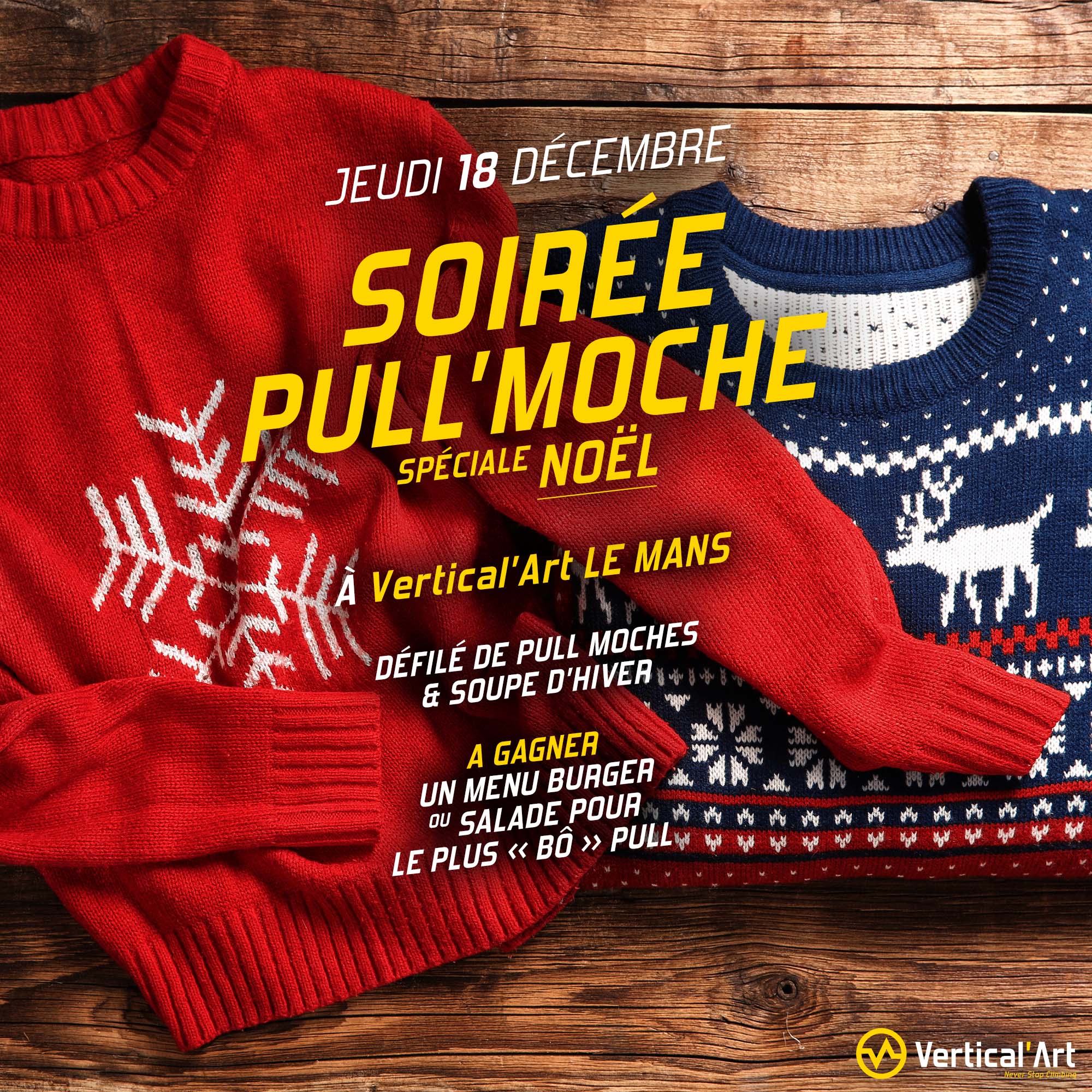 SOIREE PULL NOËL - Le Mans - Insta